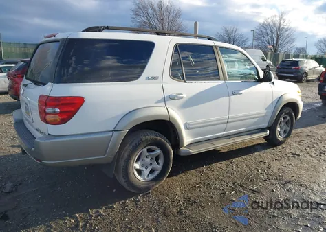 2001 Toyota Sequoia Sr5 V8 z USA, uszkodzony, nr VIN 5TDBT44A21S039200